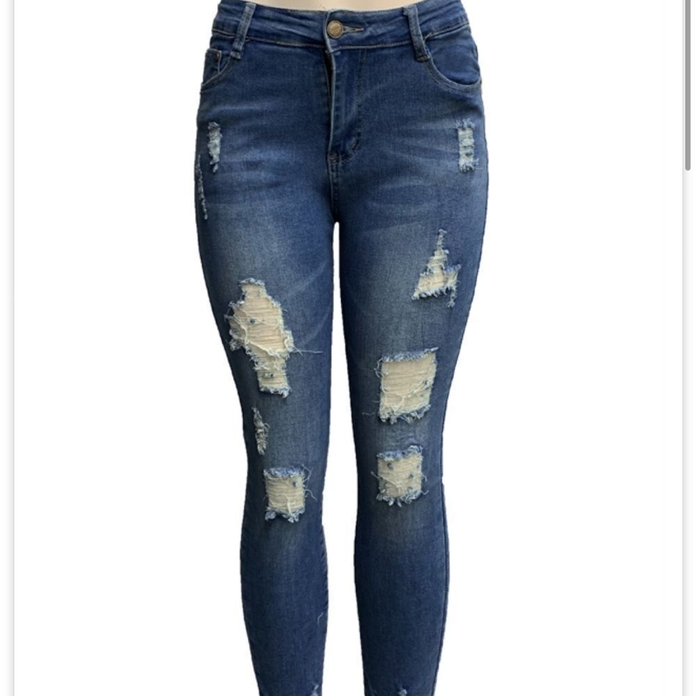 GM Fashion USA P3269 Skinny Destroyed Jeans Size 5/6